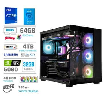 MEGA MT S5 računalnik, Intel Core i9-14900K, 64GB, SSD4TB, RTX5090, FreeDOS