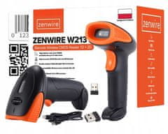 shumee Brezžični USB 1D 2D WiFi čitalnik črtnih kod in QR kod Zenwire W213