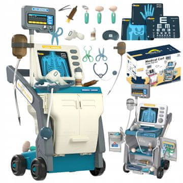 [packb][5] Medicinski voziček, majhen zdravniški komplet, rentgenski X414N