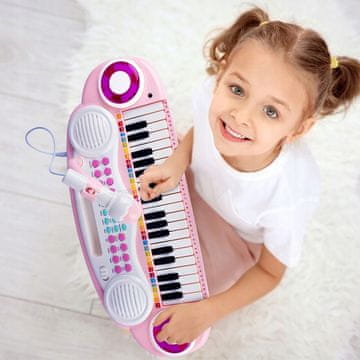 [5] Orgelska klaviatura za otroke + mikrofon MP3 USB Z714R