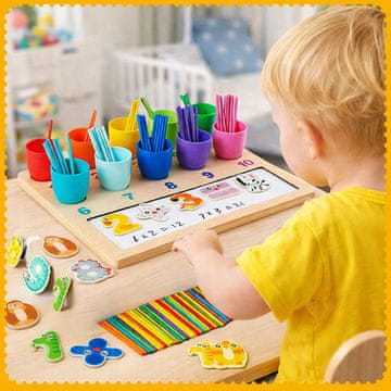 [pacza] Izobraževalni komplet iger za učenje štetja Montessori številske palice Z3299