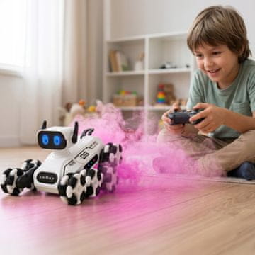 [paczb] Daljinsko voden robotski pes z 8 kolesi + zapestnica Z3487