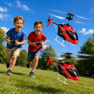 [paczb] Helikopter na daljinsko upravljanje, rdeč Z3440