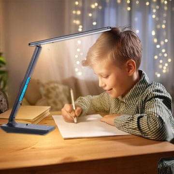 [pacza][1] LED namizna svetilka, ura, budilka, termometer, 3 barve O252