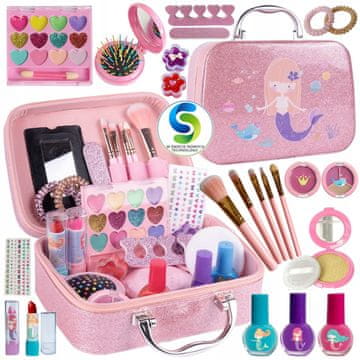 [paket][1] Komplet ličil za otroke z motivom morske deklice + nalepka X409L