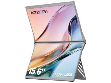 Arzopa E1 Prenosni monitor 15.6'' (40 cm), FullHD, IPS, 60Hz, dva zaslona, mHDMI, USB-C, zvočniki