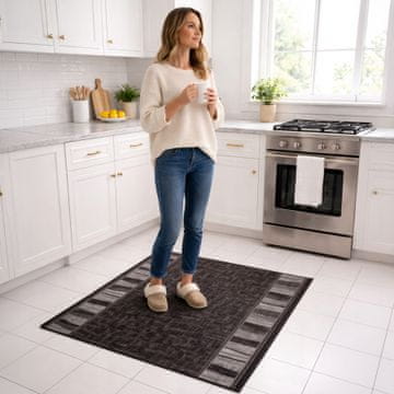 [5] zorro siva 100x130 cm protizdrsna preproga D7528