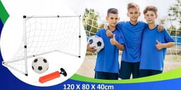 [pacza][5] velik nogometni gol za otroke 120x80x40cm Z432