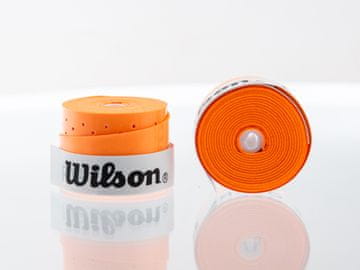 Wilson Overgrip Sticky Perforirani Teniski Ročaj - Oranžen