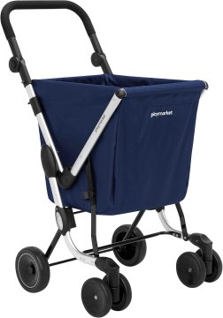 Nakupovalni voziček Playmarket We Go Basic 50L zložljiv moder