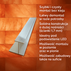 Profil za montažo solnih opek - 2 metra