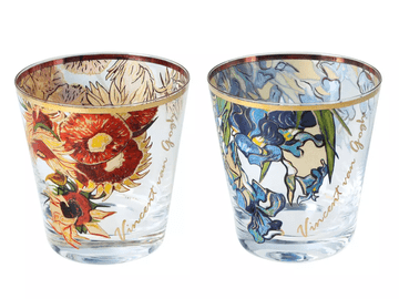 Carmani, kozarci za viski - VAN Gogh/Sončnice in perunike