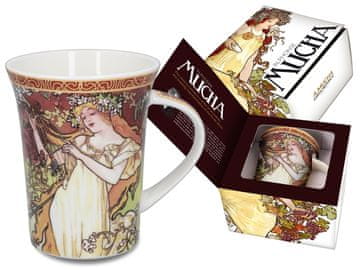 Carmani, vrček - Alfons Mucha, Štirje letni časi - Pomlad