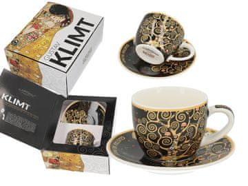 Carmani, skodelica in krožnik za espresso - Gustav Klimt/Drevo življenja