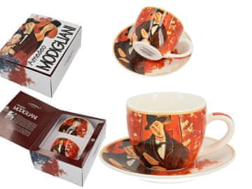 Carmani, skodelica in krožnik za espresso, A. Modigliani