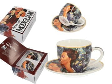 Carmani, skodelica in krožnik za espresso, A. Modigliani