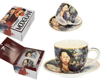 Carmani, skodelica in krožnik za espresso, A. Modigliani