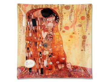 Carmani, dekorativni krožnik - G. Klimt - Poljub 30x30cm