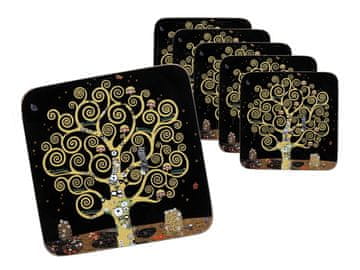 Carmani Komplet 6 podstavkov iz plute - G. Klimt, Drevo življenja ()