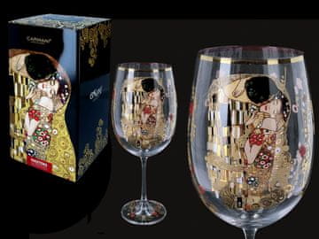 Carmani, kozarec za vino - G. Klimt, Poljub