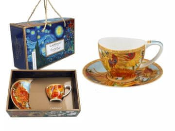 Carmani, skodelica za espresso t. Mini Vanessa 90ml - VAN Gogh/Sončnice