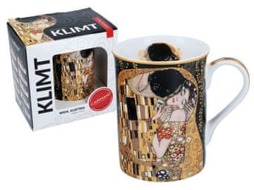 Carmani, Klasična nova skodelica - G. Klimt - Poljub črno ozadje