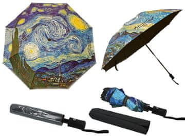 Carmani Avtomatski zložljivi dežnik - V. van Gogh, Zvezdna noč (okras na vrhu) ()