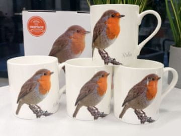Heritage, komplet 4 porcelanastih skodelic - Robins