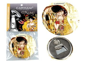 Carmani Odpirač za steklenice z magnetom - G. Klimt, Poljub, kremno ozadje ()