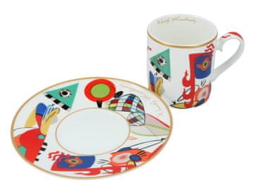 Carmani, 240 ml skodelica s krožnikom - Vasilij Kandinski/Muze