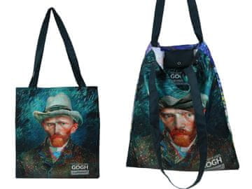 Carmani, platnena torba za čez ramo/nakupovalna torba - V. van Gogh