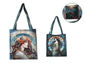 Carmani, torba za čez ramo/majhna nakupovalna torba - alfons mucha