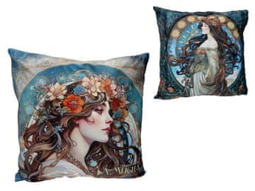 Carmani, vzglavnik s polnilom/zadrgo - alfons mucha