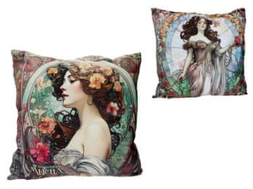 Carmani, vzglavnik s polnilom/zadrgo - alfons mucha