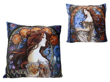 Carmani, vzglavnik s polnilom/zadrgo - alfons mucha
