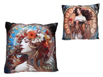 Carmani, vzglavnik s polnilom/zadrgo - alfons mucha