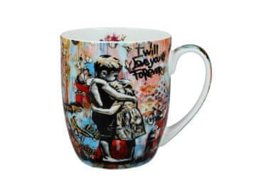 Carmani, porcelanasta skodelica t. Camio 380ml - grafiti