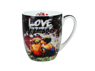 Carmani, porcelanasta skodelica t. Camio 380ml - grafiti
