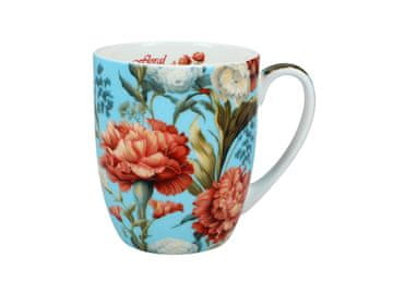 Carmani, porcelanasta skodelica Camio 380 ml - rože, vzorec 3