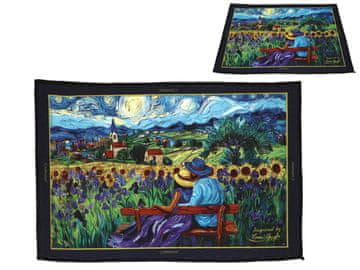 Carmani, nočna preproga 60x40cm - navdihnjena z VAN Goghom