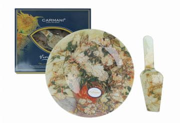 Carmani, dekorativni in uporabni krožnik z lopatico - VAN Gogh/Rože v vazi