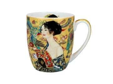Carmani, porcelanasta skodelica t. Camio 380ml - Klimt/Gospa z pahljačo