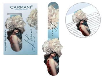 Carmani, ploščati magnetni zaznamek približno 10 cm - lozano