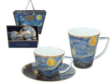 Carmani, komplet za dva: skodelica + vrček - VAN Gogh/Zvezdna noč