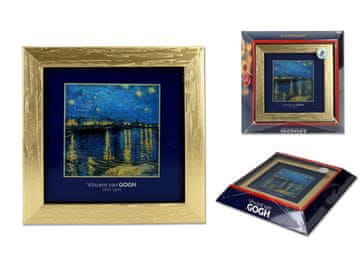 Carmani, slika - VAN Gogh/Noč na Roni, zlati okvir