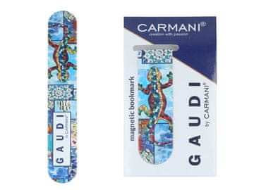 Carmani, ploščati magnetni zaznamek približno 10 cm - Gaudi