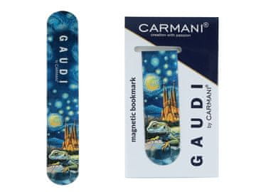 Carmani, ploščati magnetni zaznamek približno 10 cm - Gaudi