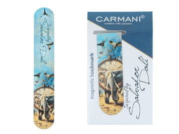 Carmani, ploščati magnetni zaznamek približno 10 cm - Dali
