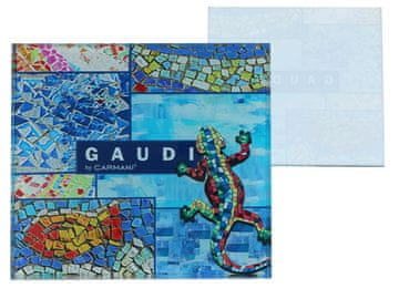 Carmani, stekleni podstavek za kozarce približno 11,5 x 11,5 cm, navdihnjen s slikami A. Gaudija