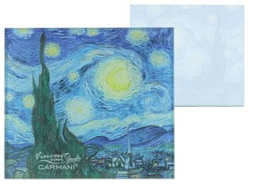 Carmani, stekleni podstavek - VAN Gogh/Zvezdna noč